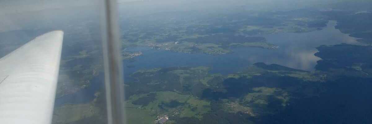 Flugwegposition um 12:37:04: Aufgenommen in der Nähe von Gemeinde Ulrichsberg, Österreich in 2859 Meter